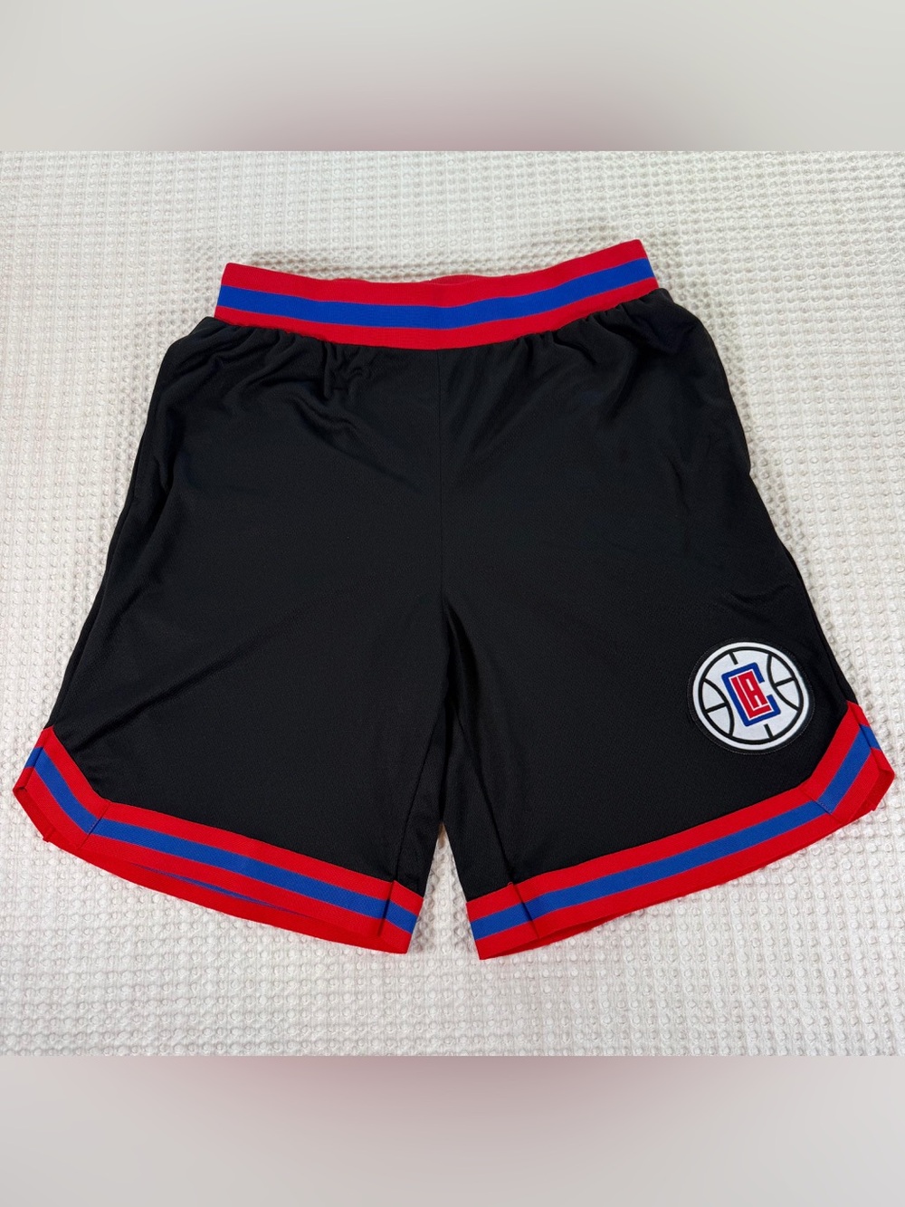 LA Clippers NBA Ultra Game Basketball Shorts Black Red Blue Size Large